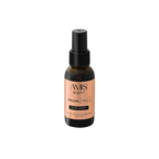 Amber spray bottle of Argan oil isolated on a white background.
